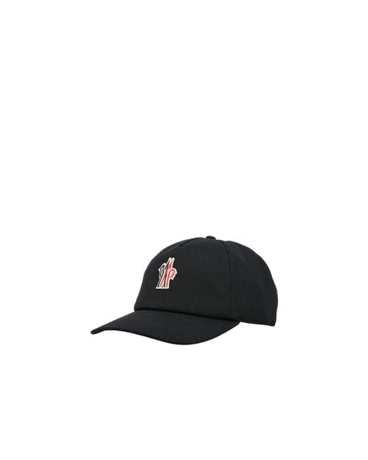 Moncler Black Curved-Rimmed Hat for men