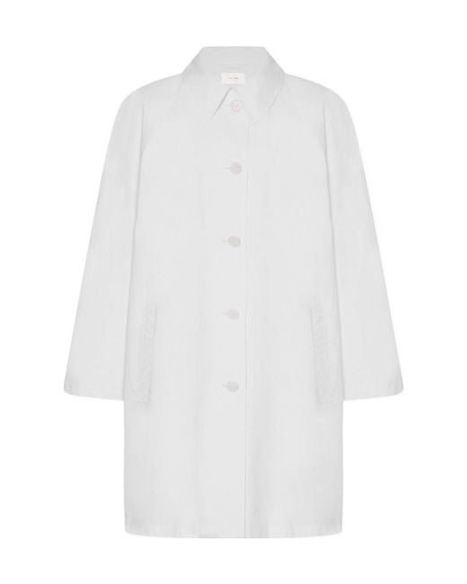 The Row White Hawkins Coat