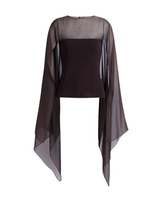 Alberta Ferretti Black Blouses