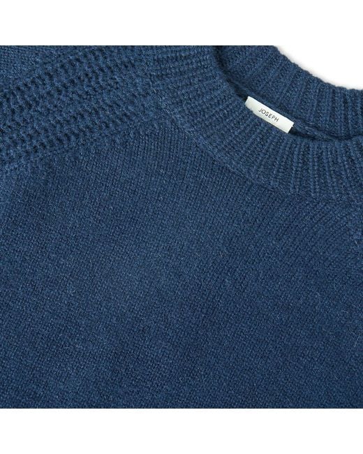 Joseph Blue Crew Neck Long-Sleeved Sweater