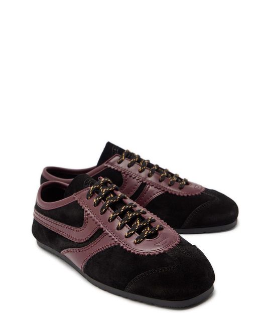 Dries Van Noten Brown Dustin Panelled Suede Sneakers