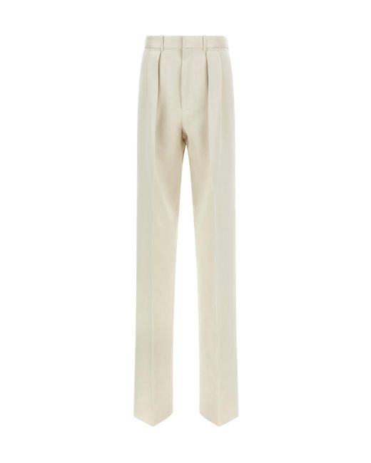 Tom Ford Natural Pleat Straight-Leg Pants for men