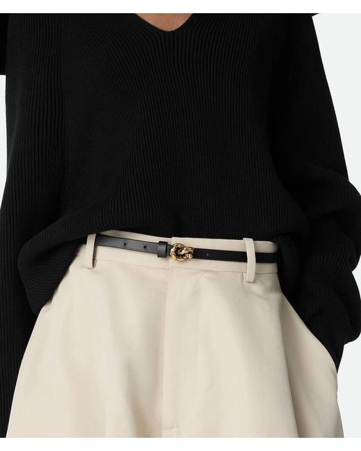 Bottega Veneta Black Knot Belt