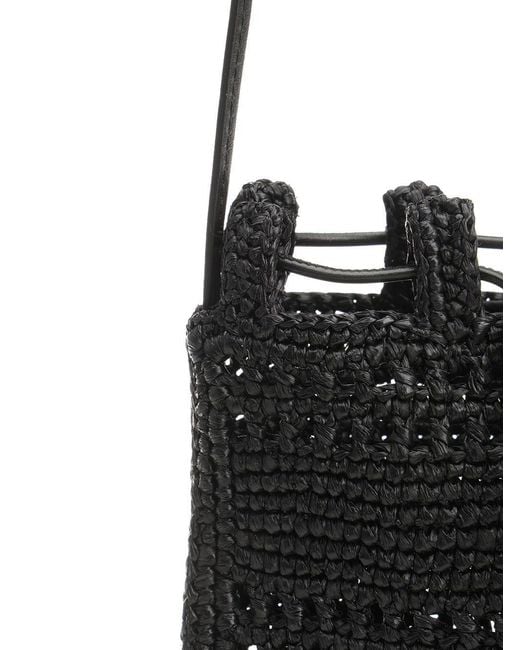 Loewe White Logo-Embroidered Drawstring Pocket