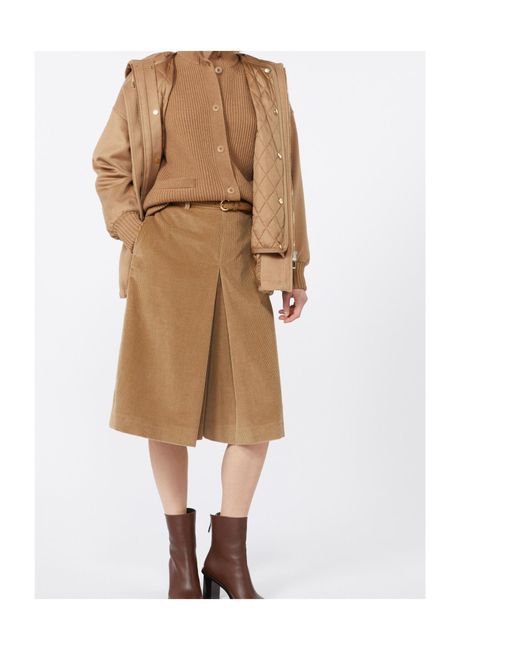 Max Mara Brown Belt Loop Skirt