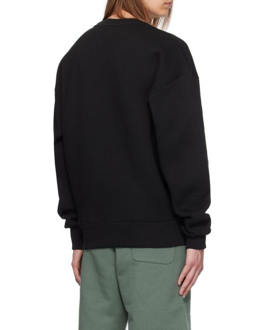 AMI Black Ami De Coeur Cotton Blend Sweatshirt for men