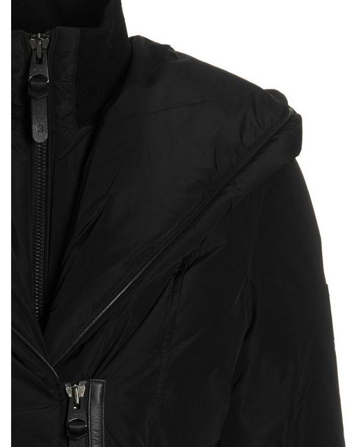 Mackage Black Hooded Down Jacket