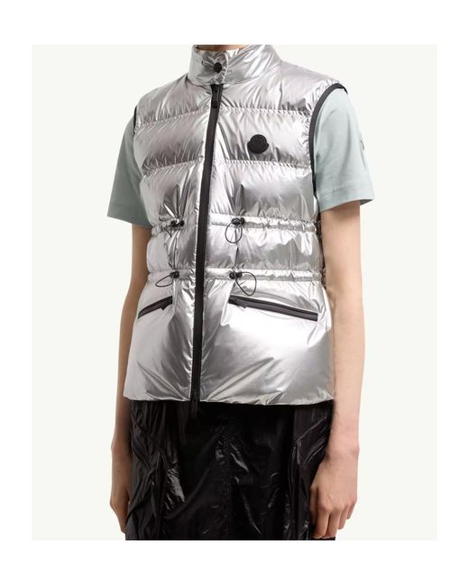 Moncler Gray Pin Down Gilet