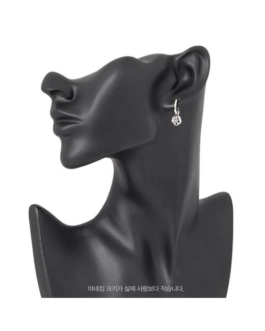 COACH White Pendant Earrings