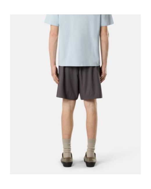 Stone Island Gray Elasticated Waistband Pattern Shorts for men