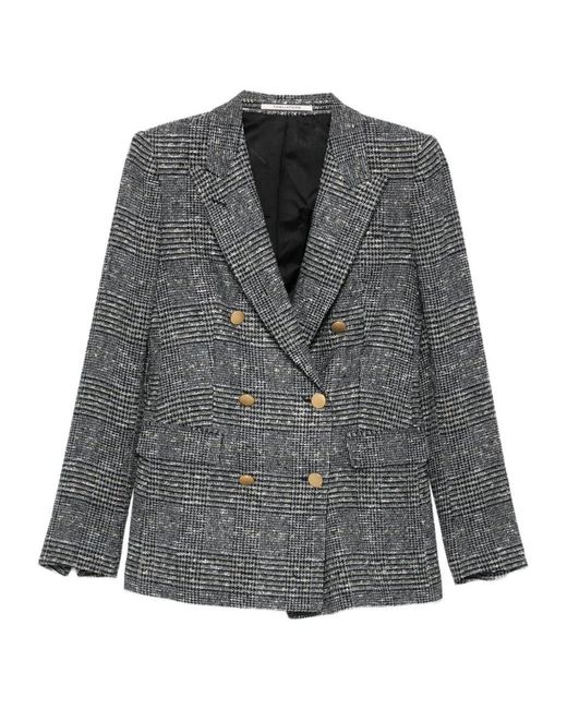 Tagliatore Gray Parigi Bouclé Double-Breasted Jacket