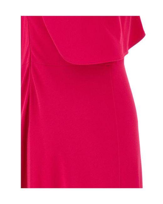 Alberta Ferretti Pink Bow Embellished Long Dress