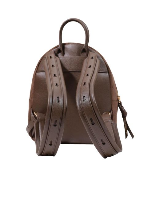Moschino Brown Top-Handle Backpack