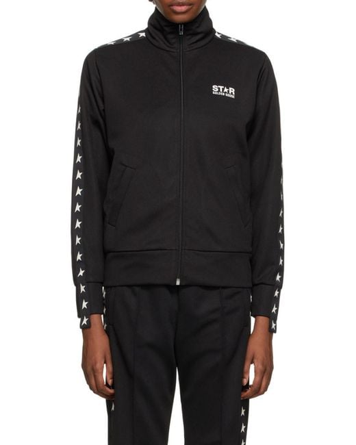 Golden Goose Deluxe Brand Black Star Tape Zipped Jacket