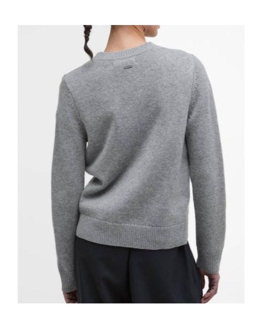 Barbour Gray Crewneck Sweater