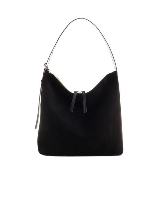 A.P.C. Black Vera Zipped Shoulder Bag