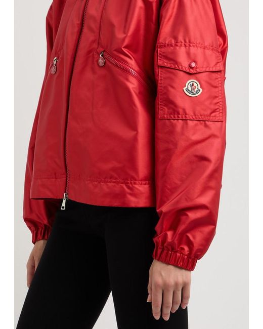 Moncler Red Hemar Nylon Parka