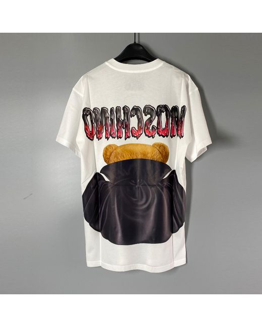 Moschino Multicolor Teddy Bear Pattern Printed T-Shirt