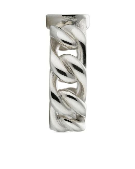 Gucci White Interlocking Ring for men