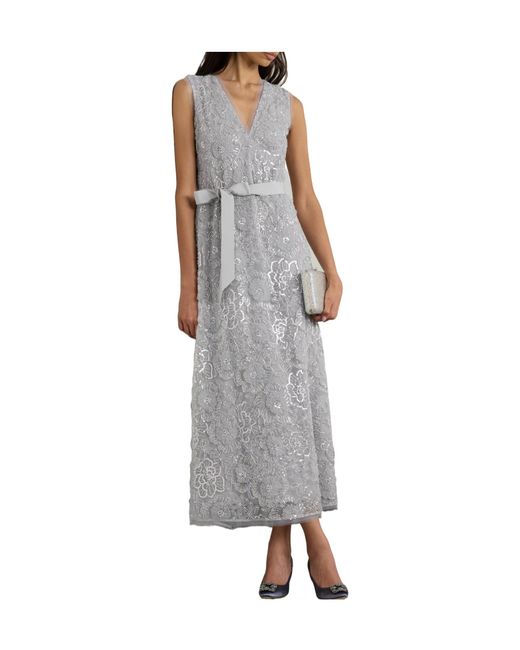 Huishan Zhang White Esma Grosgrain-Trimmed Embellished Tulle Gown