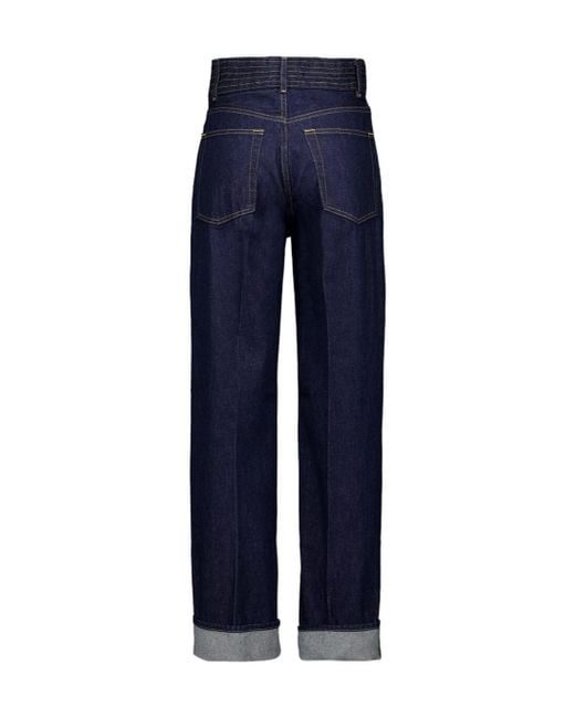 FRAME Blue High-Waisted Jeans