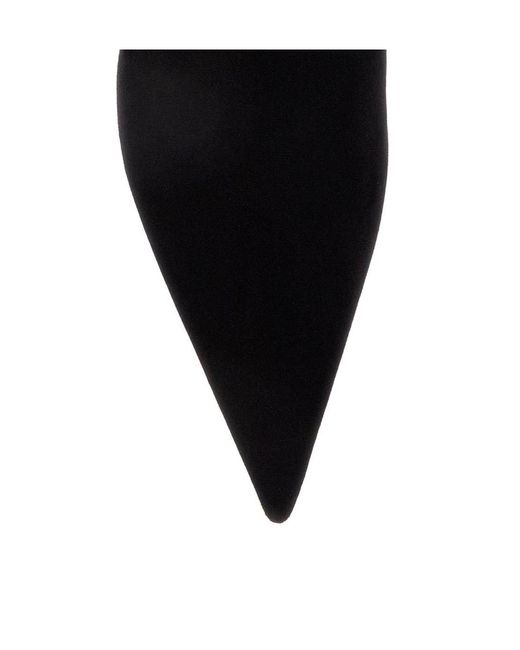 Totême  Black Sharp Wedge Boots