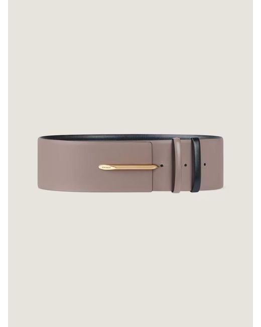 Givenchy White Pinch Reversible Belt