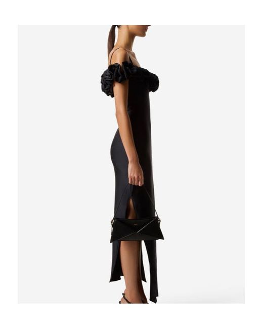 Coperni Black Ruffled Dress