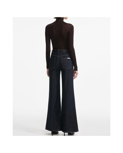 Self-Portrait Black Turtleneck Fitted Top