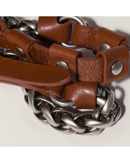 Miu Miu White Leather And Metal Key Ring Trick for men
