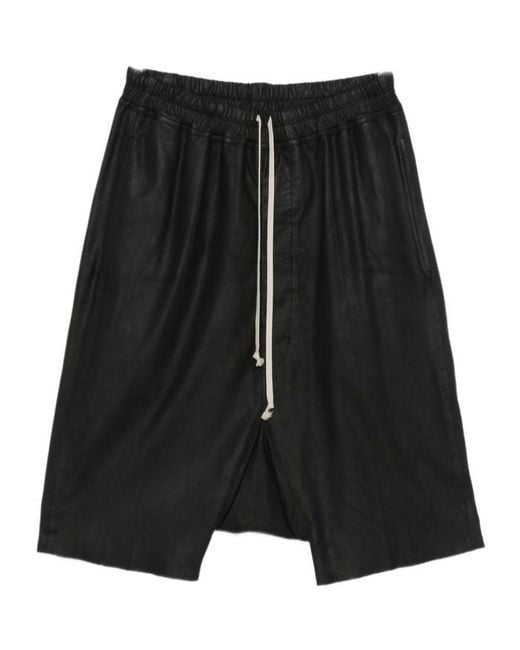 Rick Owens Black Rick's Pods Bermuda Shorts for men