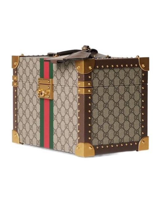 Gucci Brown Savoy Medium Beauty Case