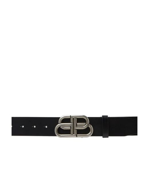 Balenciaga White Bb Extra Belt for men