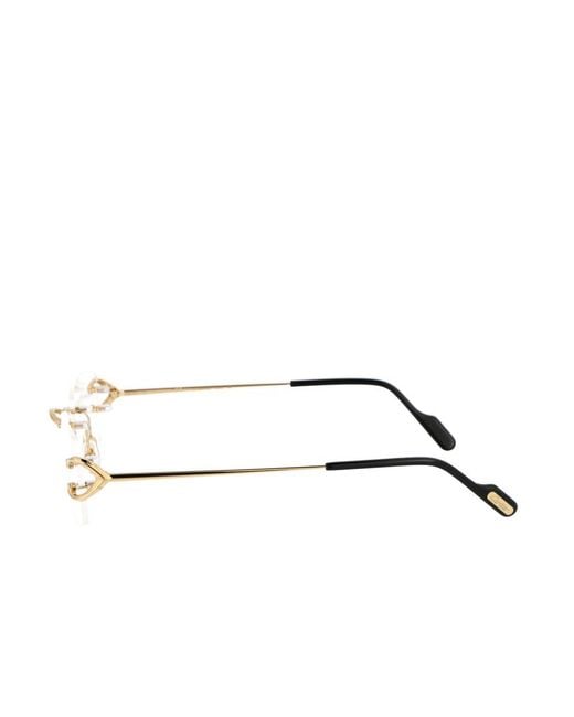 Cartier Natural Square-Frame Glasses for men