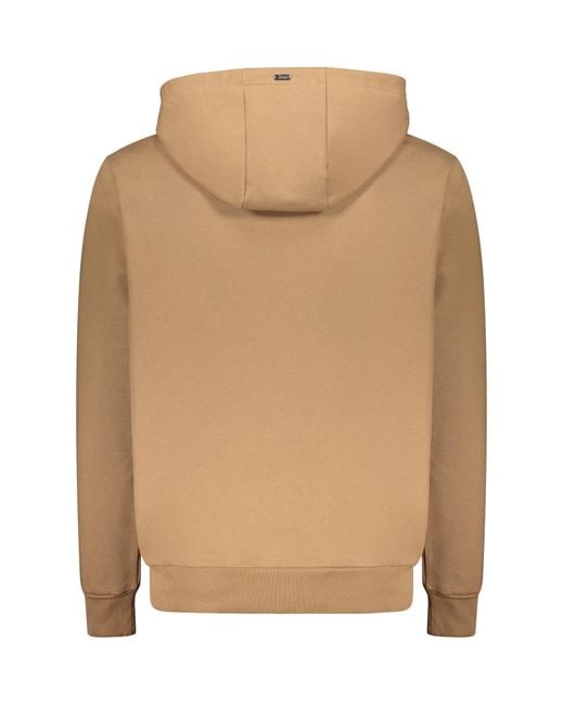Herno Natural Logo Patch Hoodie for men
