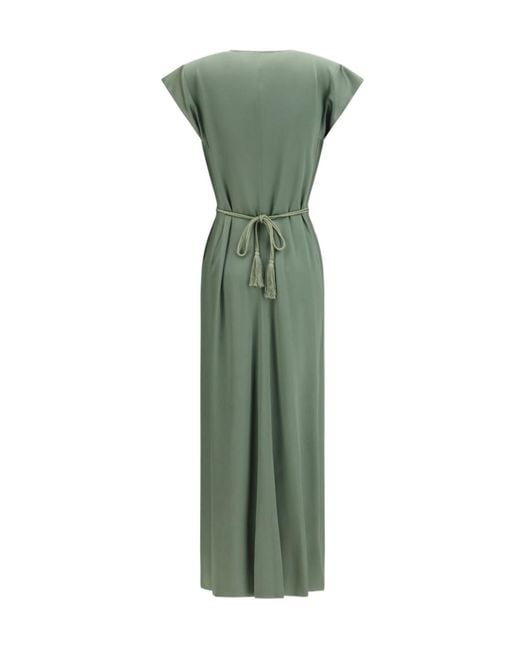 Forte_forte Green Rope Belt Kaftan Dress