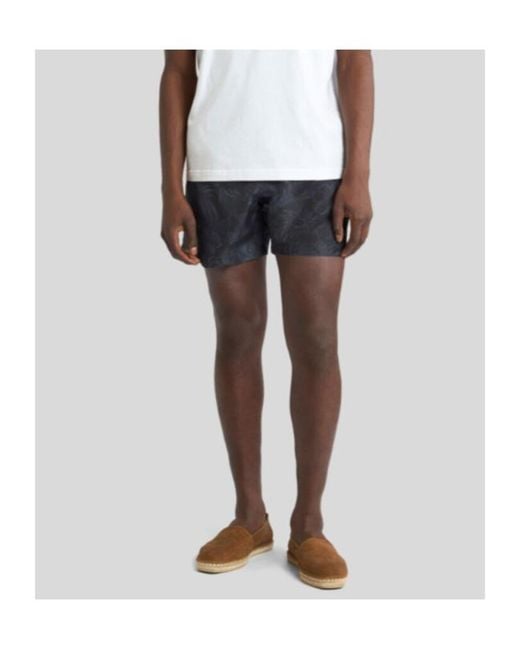 Etro Gray Paisley Swim Shorts for men