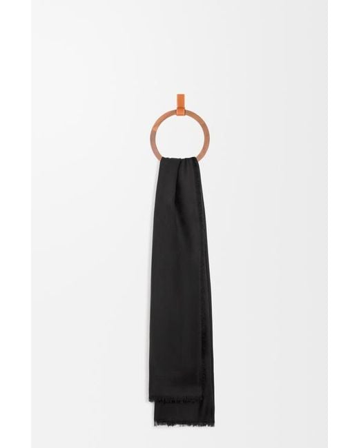 Loewe Black Allover-Monogram Scarf