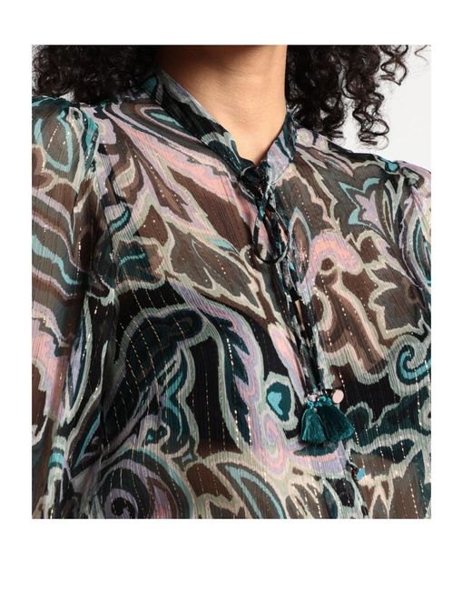 MAX&Co. Blue Long Sleeve Blouse