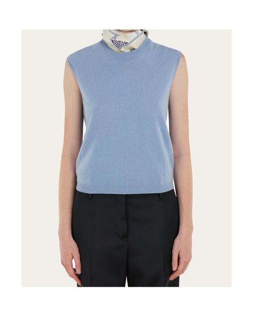Ferragamo White Printed Silk Scarf