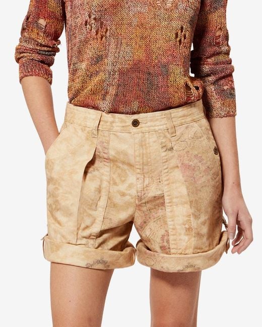 Isabel Marant Natural Calissy Shorts
