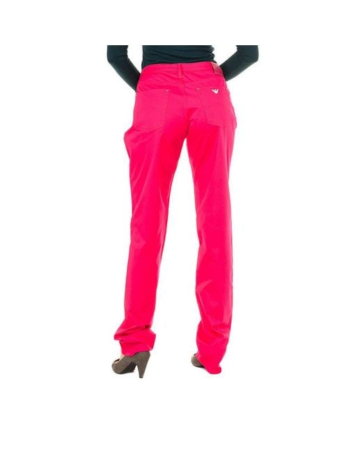 Armani Jeans Pink Logo Stretch Jeans