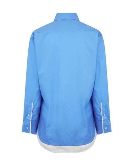 Victoria Beckham Blue Layer Shirt