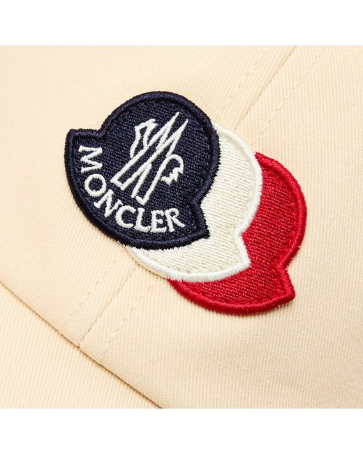 Moncler Pink Three-Logo Baseball Cap for men