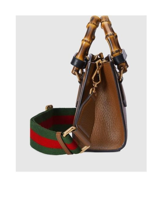 Gucci Brown Mini Diana Top Handle Bag