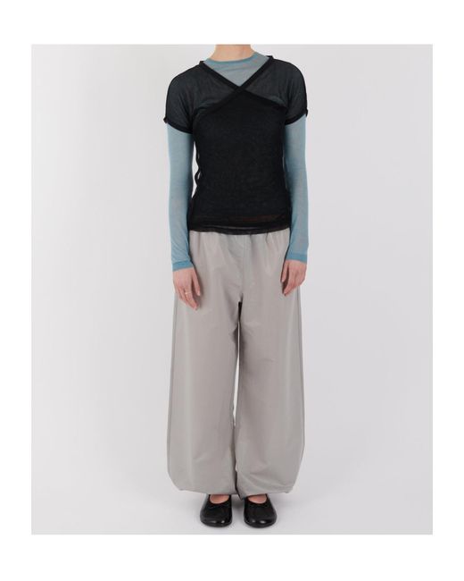 Paloma Wool Gray Elastic Waist Casual Pants
