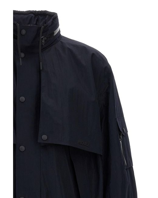 Mackage Blue Garrett Hooded Jacket for men