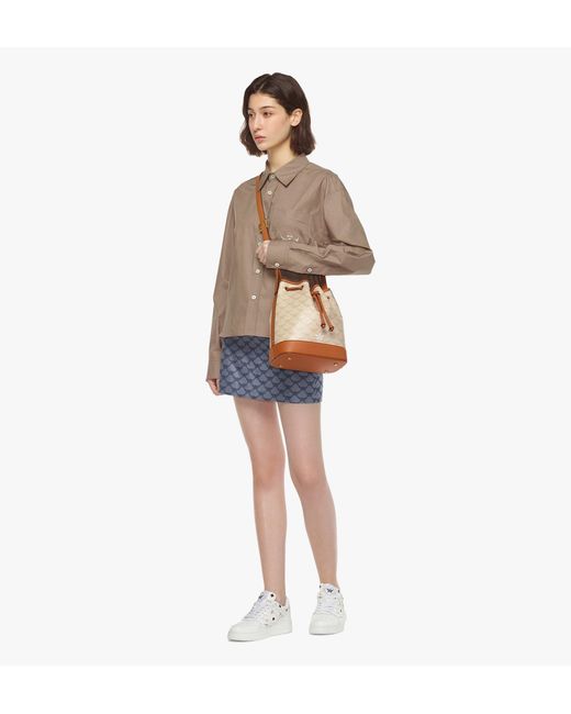 MCM Natural Adjustable Shoulder Strap Shoulder Bag