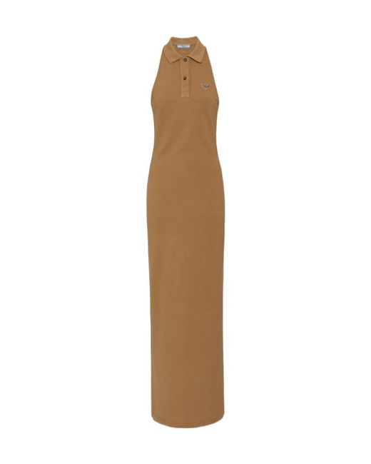 【プラダ・PRADA】Pique and jersey dress Prada Pique and Jersey Dress | Saks Fifth Avenue