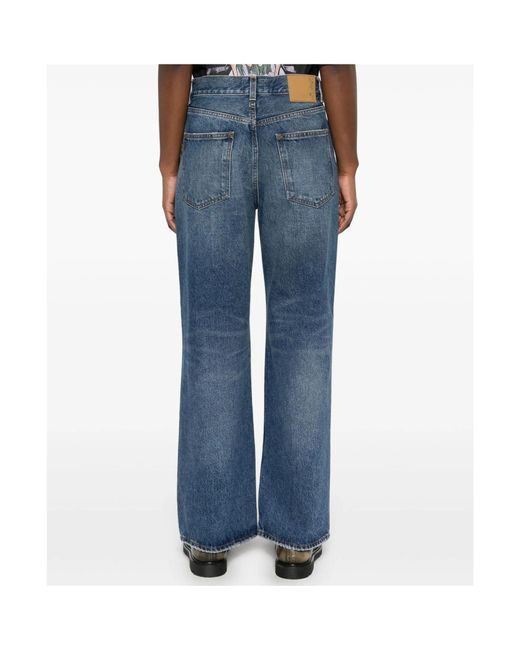 Haikure Blue Straight-Cut Jeans